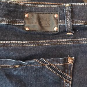 Buckle Black Womans Jeans